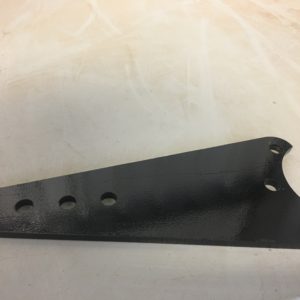 This part was cut by the customer then sent to powder coated