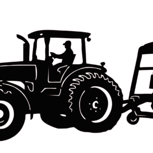 Tractor and Baler